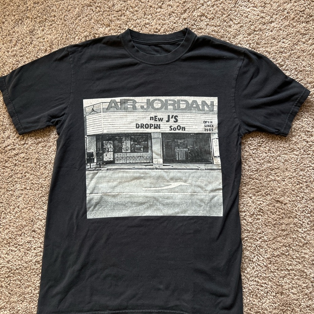 Vintage Air Jordan Black Graphic T-Shirt
